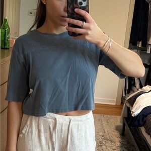 Wild Fable Blue Crop Top